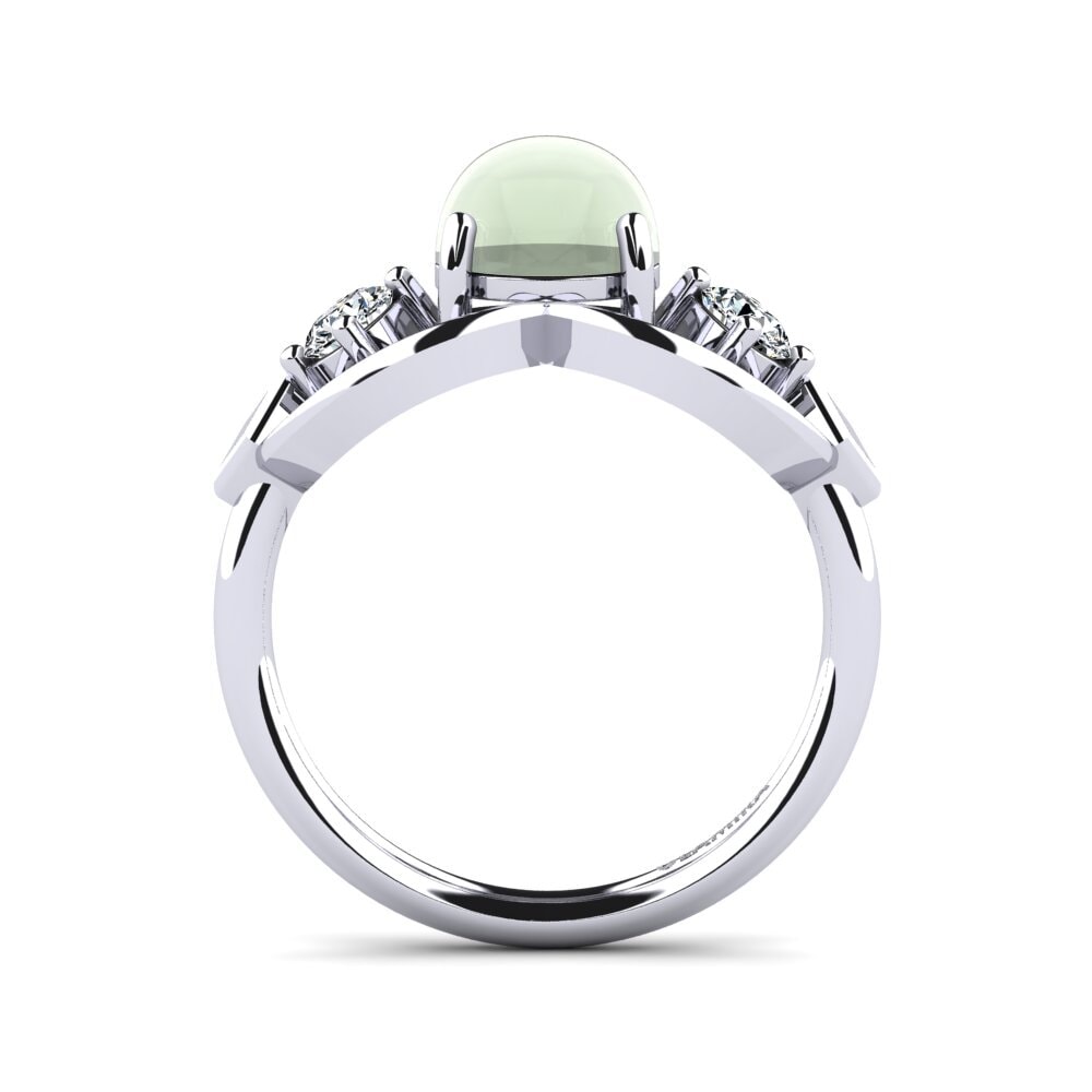 Cabochon Green Amethyst Ring Fionnula