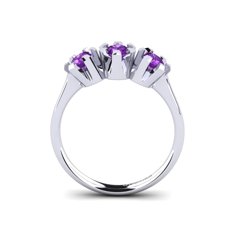 Amatista Anillo de compromiso Fiorella