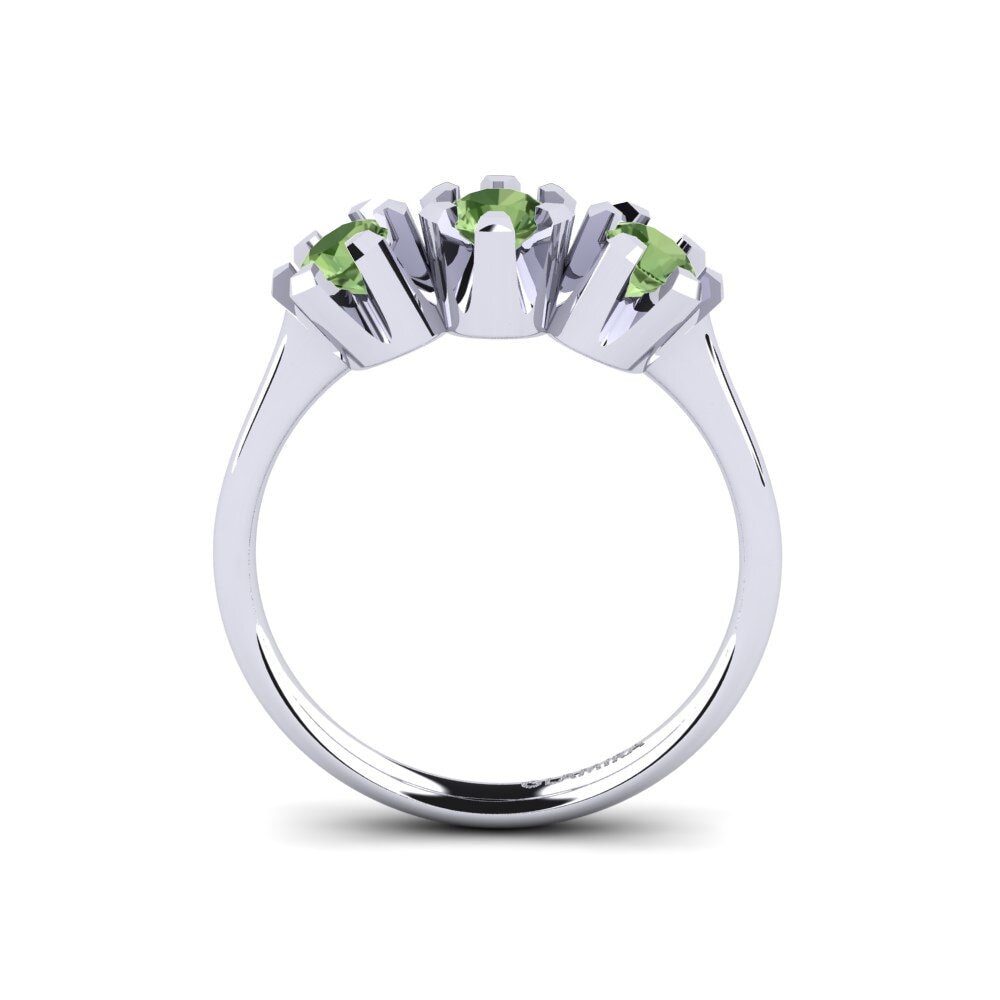 Green Sapphire Engagement Ring Fiorella