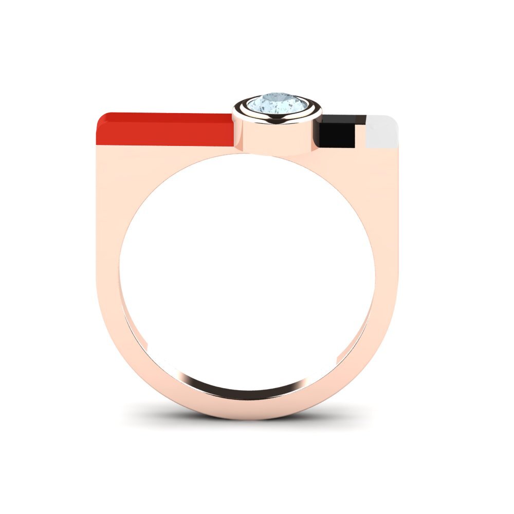 Rotgold 375 Ring Fjel