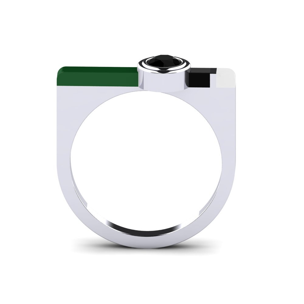 Schwarzer Onyx Ring Fjel