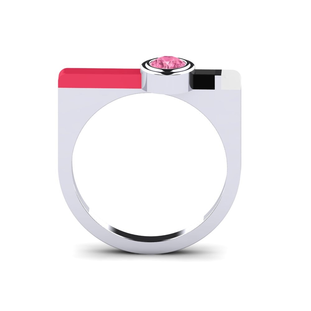 Rosa Saphir Ring Fjel