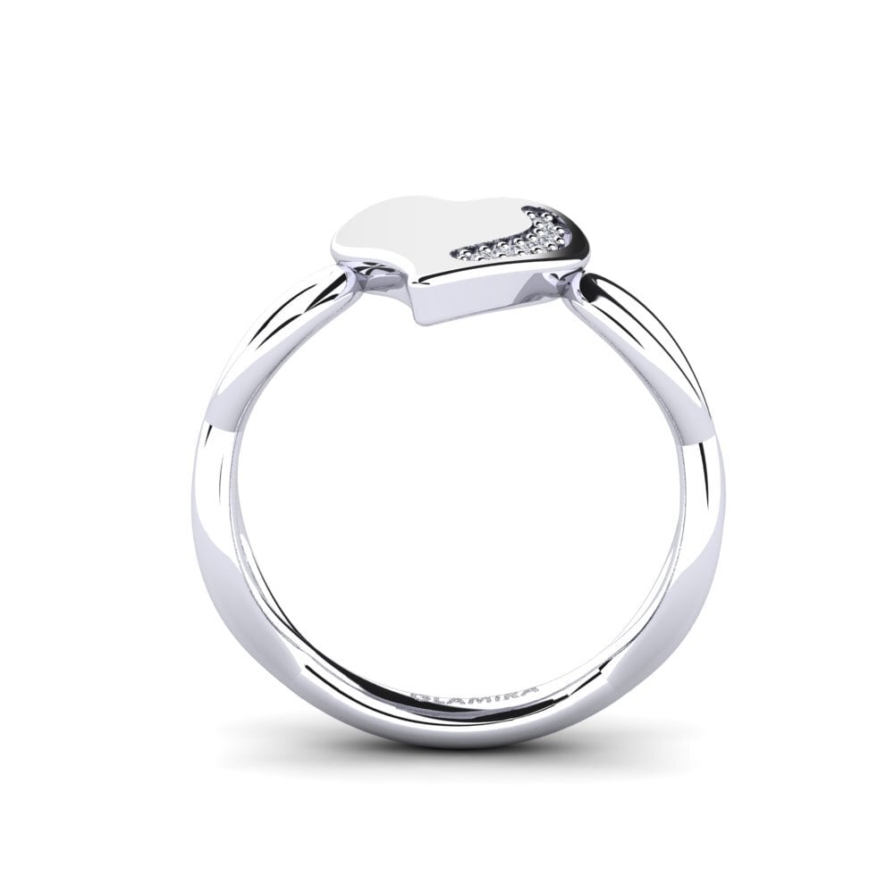 Round Lab Grown Diamond Ring Flaine