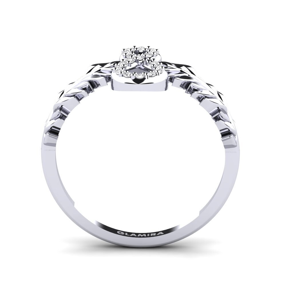 White sapphire Ring Flaks