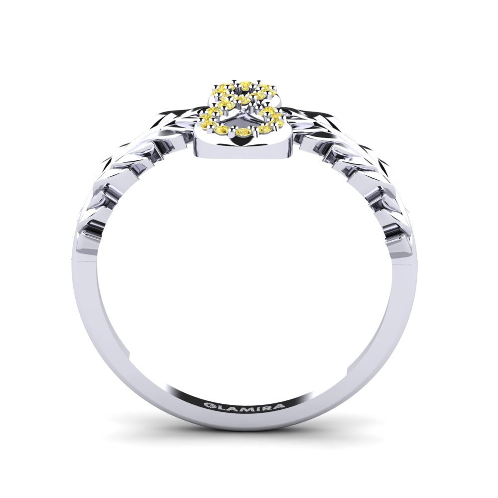 Gelber Saphir Ring Flaks