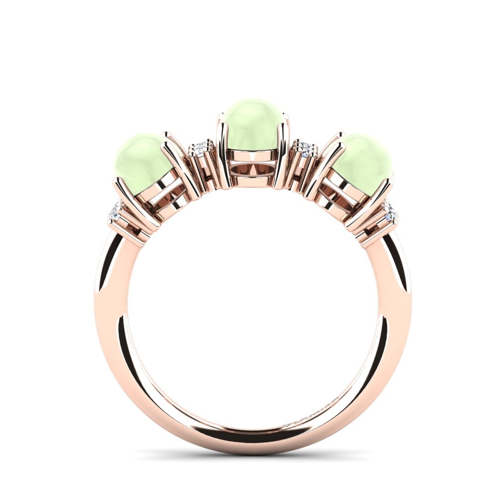 Cabochon Green Amethyst Ring Flannery