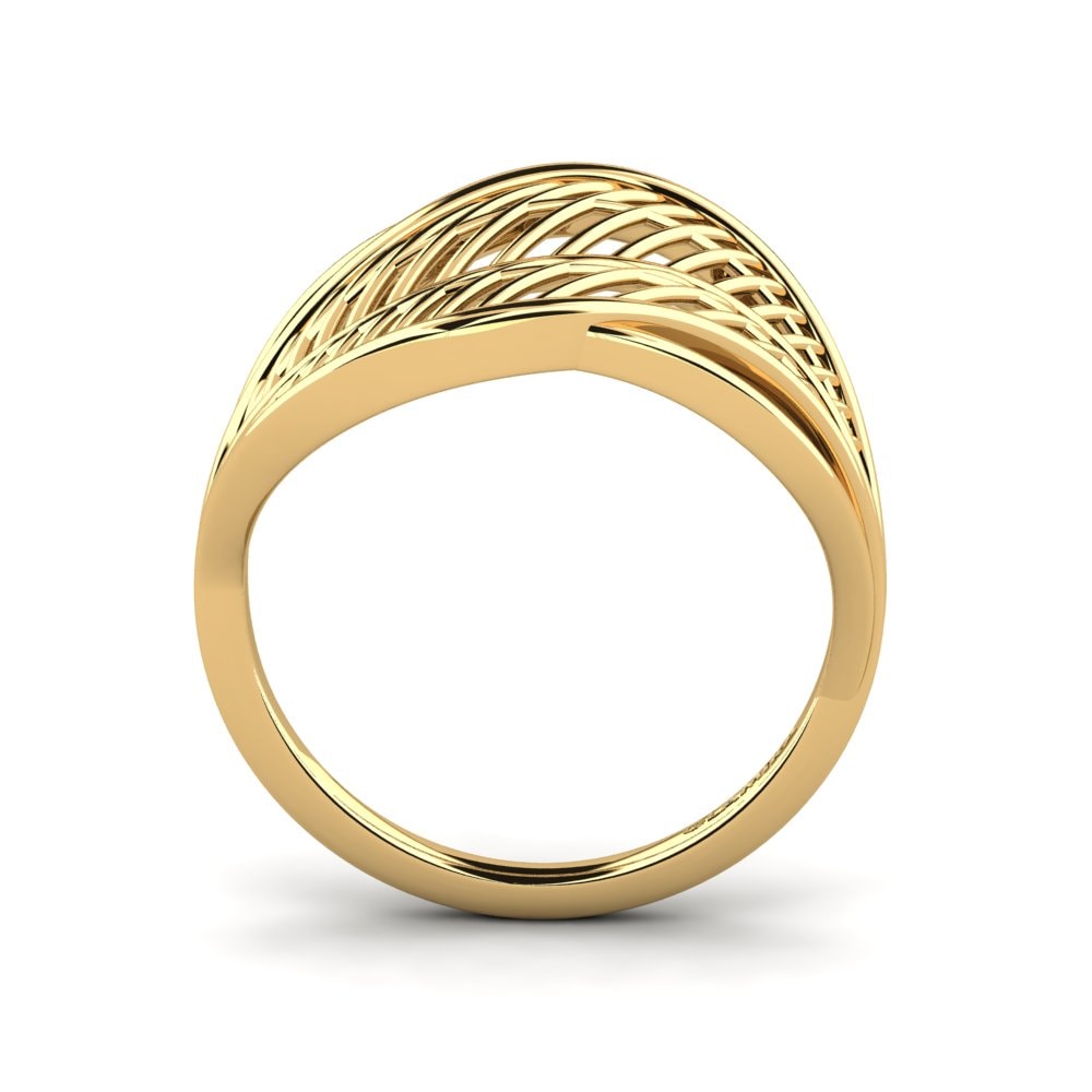 18k Yellow Gold Ring Flansyont