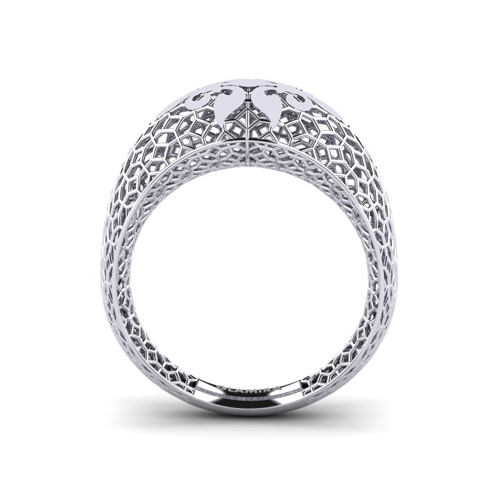 Bague Florayya Argent Blanc