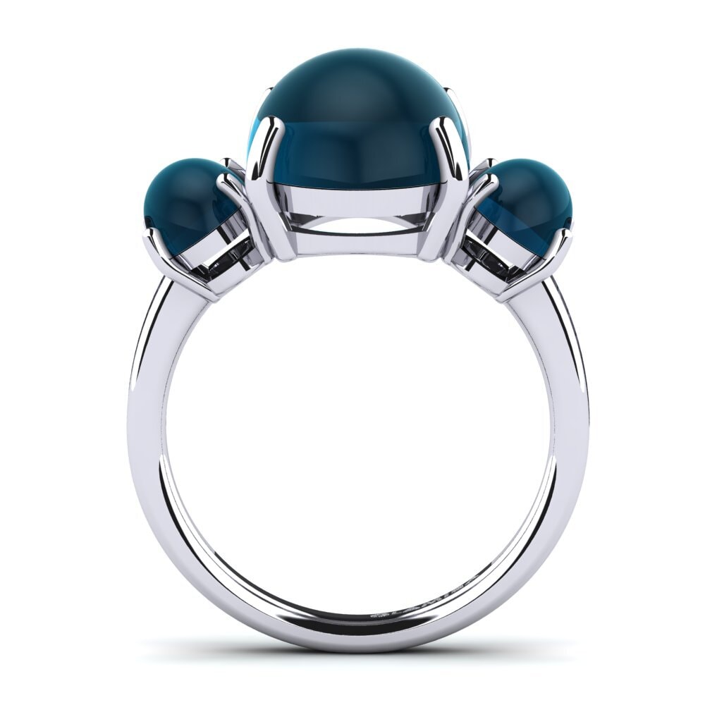 Compre London Compre Glamira Anillo Florens en corte Cabochon Oval 15.4 Quilates 9k ...