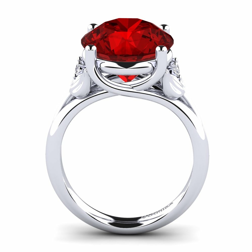 Rubis (créé en laboratoire) Bague Florrie