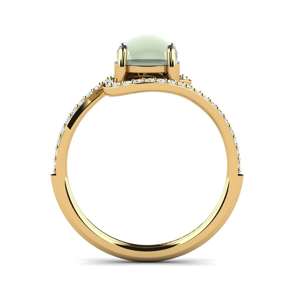 Cabochon Green Amethyst Ring Florry