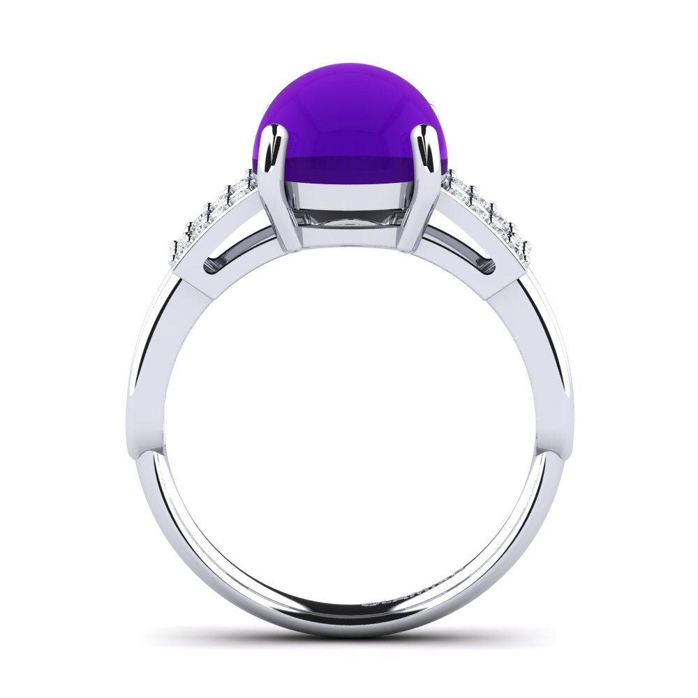 Cabochon Amethyst Ring Floynce