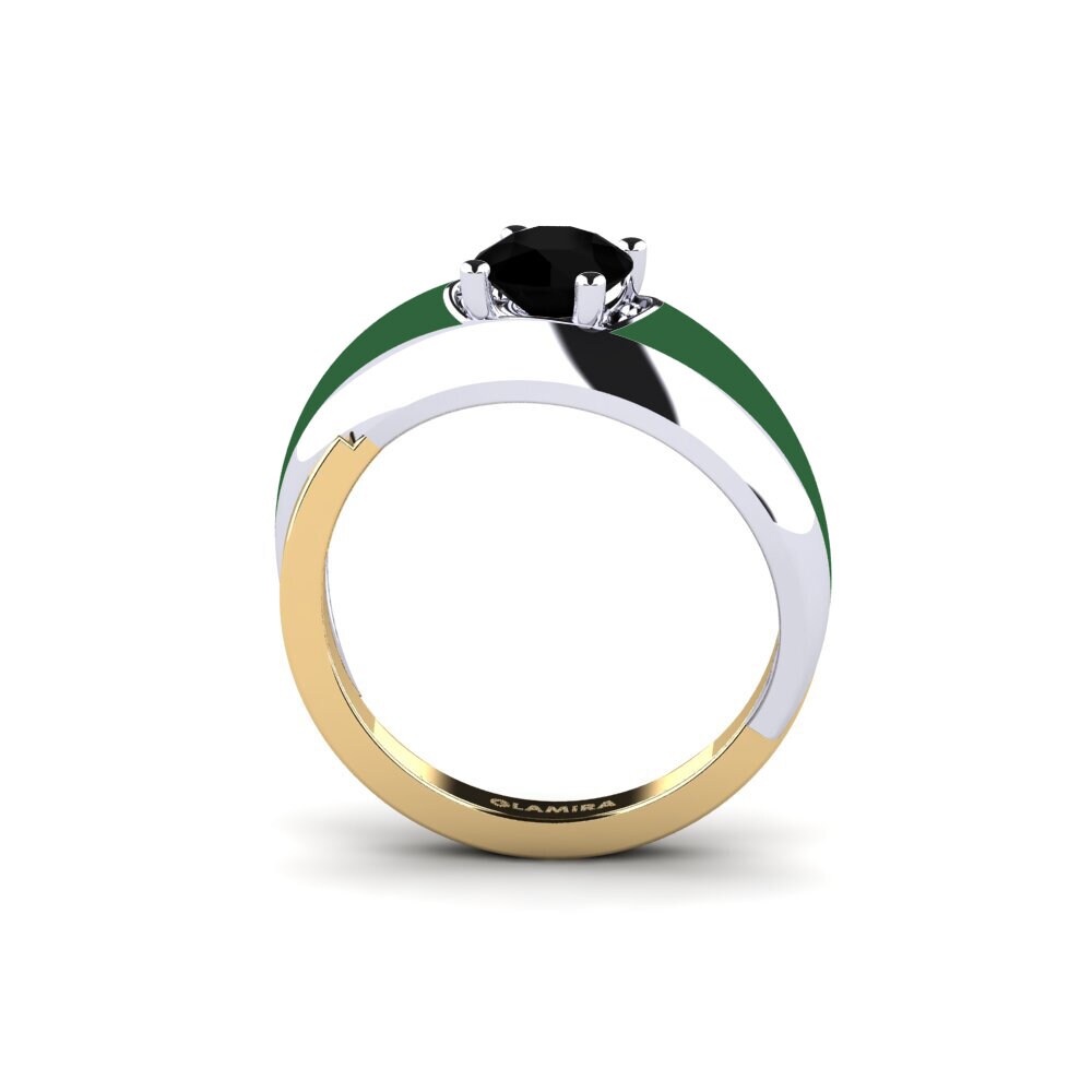 Schwarzer Onyx Ring Foldent