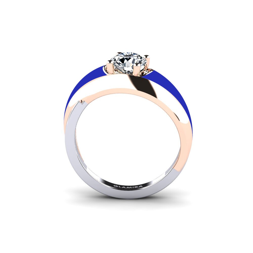 585 Rot & Weißgold Ring Foldent