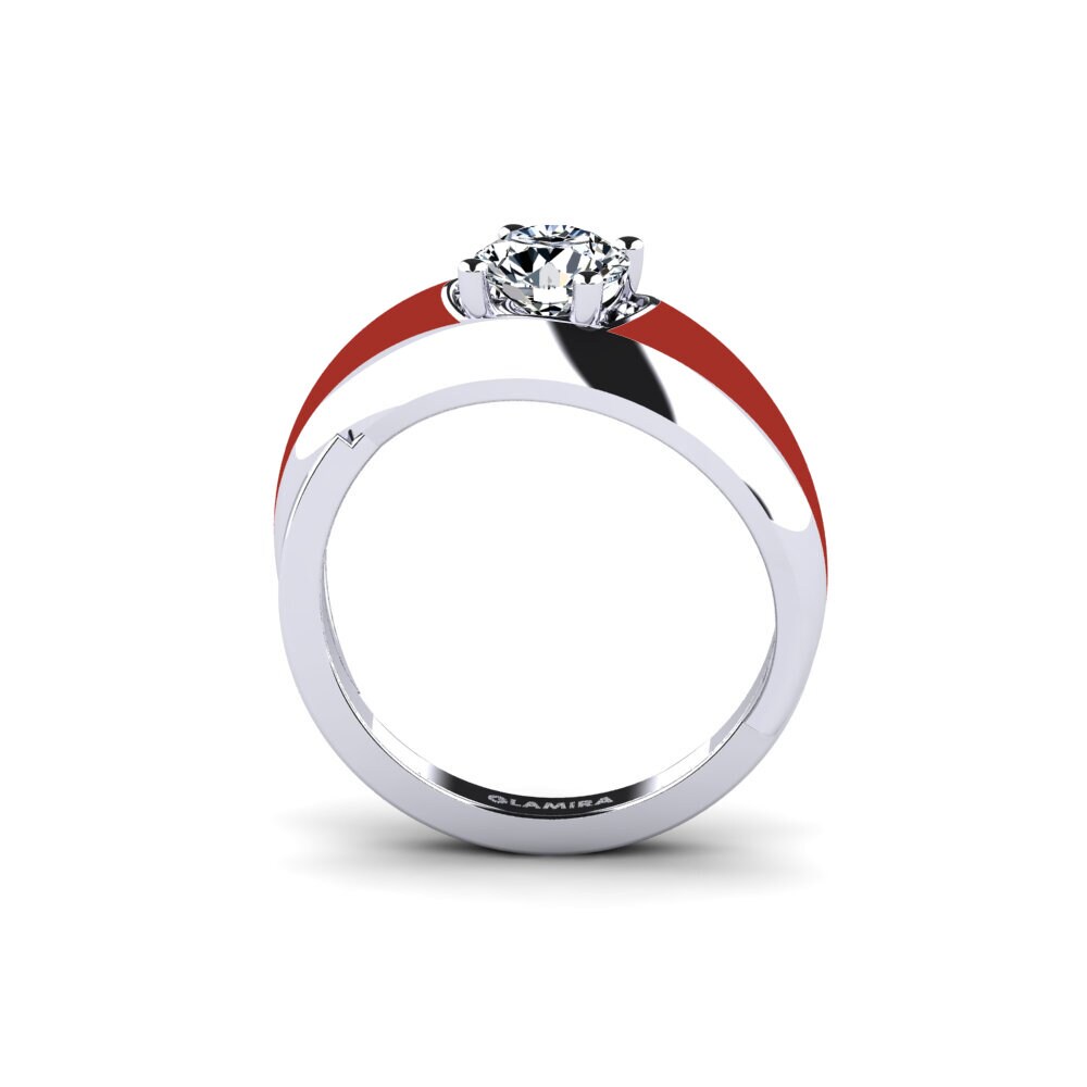 Argent Blanc Bague Foldent