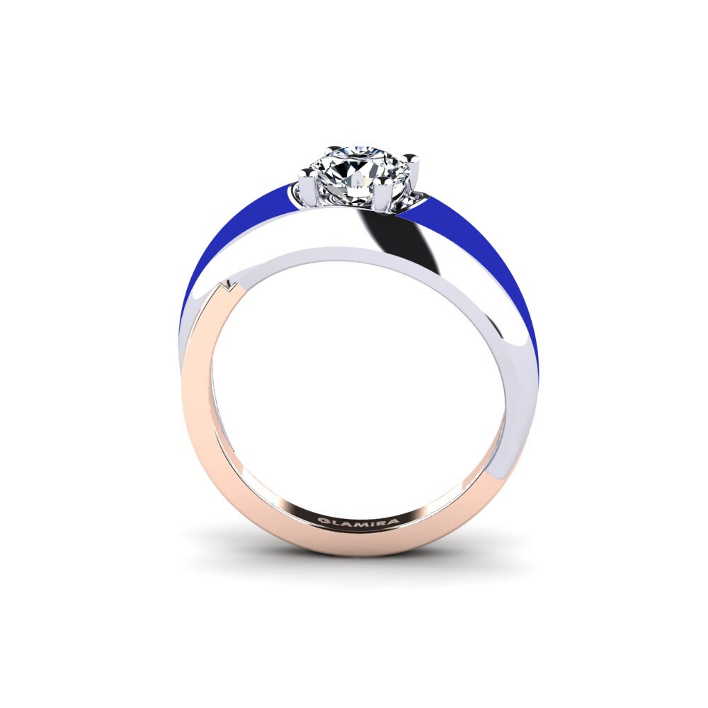 585 Weiß & Rotgold Ring Foldent