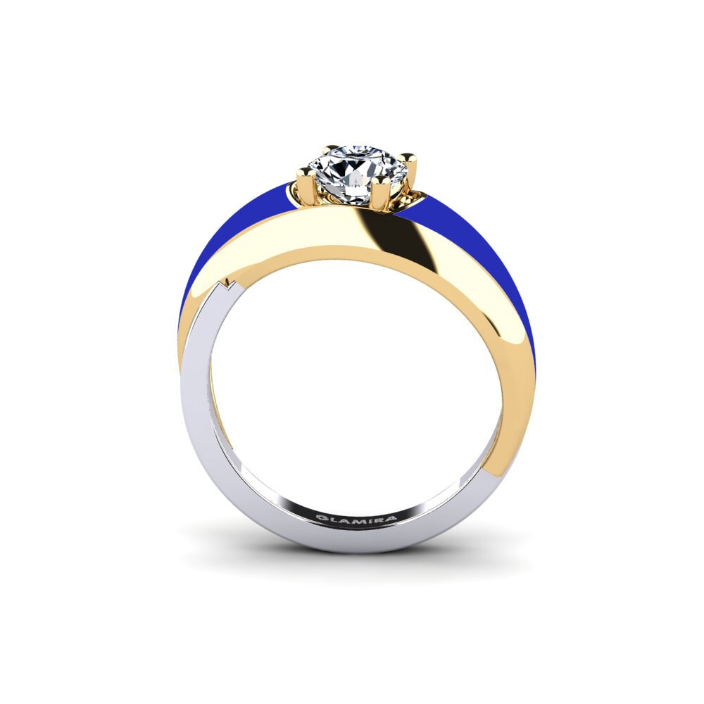 375 Gelb & Weißgold Ring Foldent