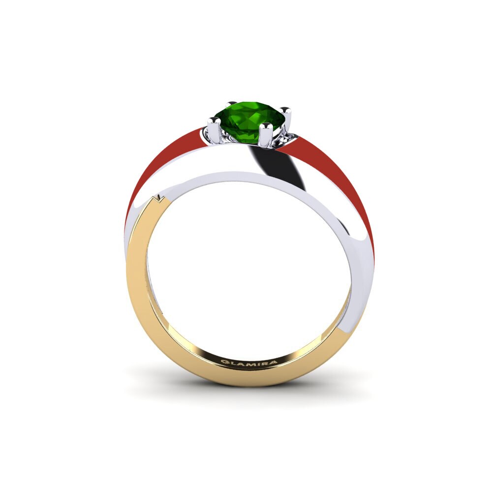 Grüner Turmalin Ring Foldent