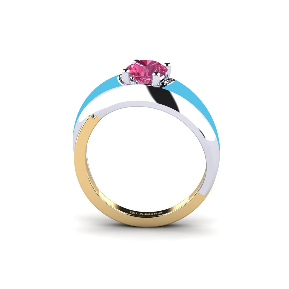 Rosa Turmalin Ring Foldent