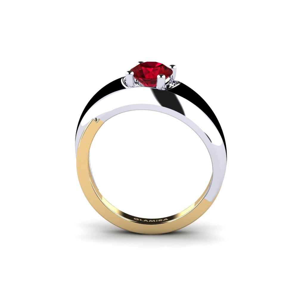Red Zirconia Ring Foldent