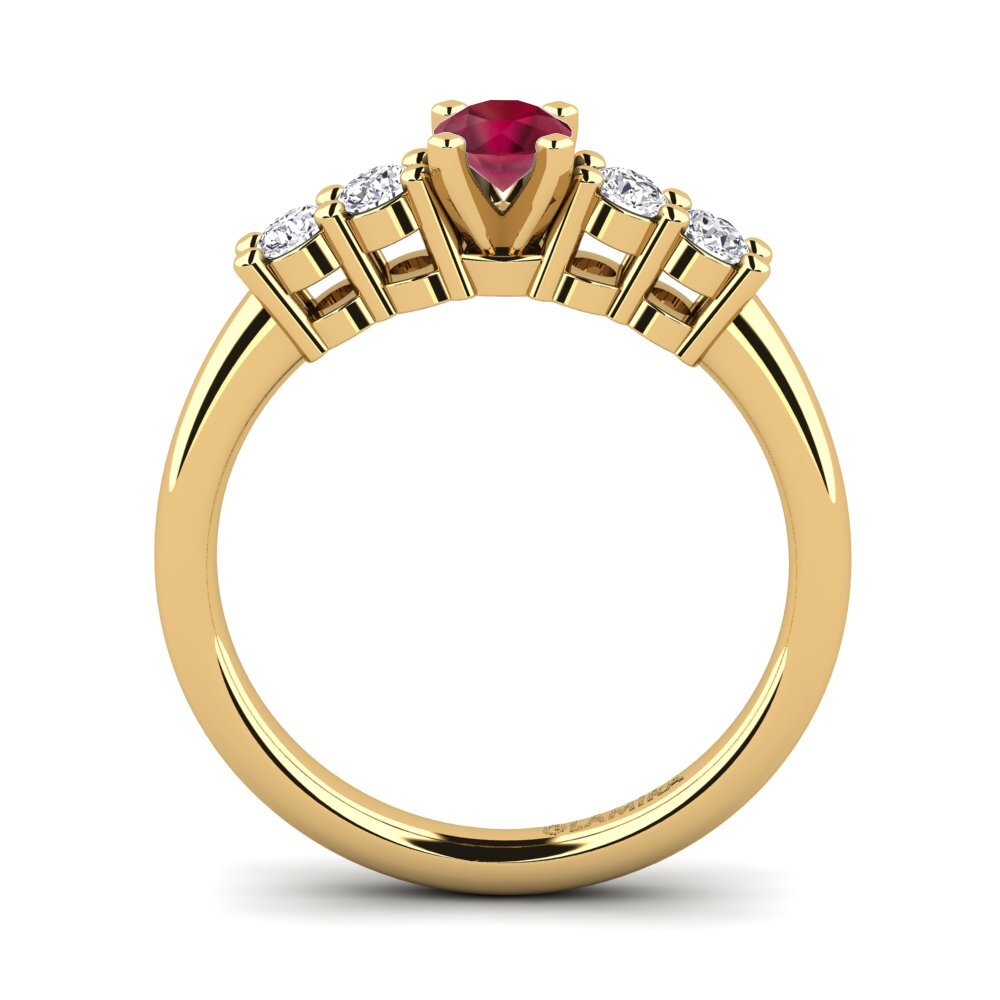 Ruby Engagement Ring Fonda