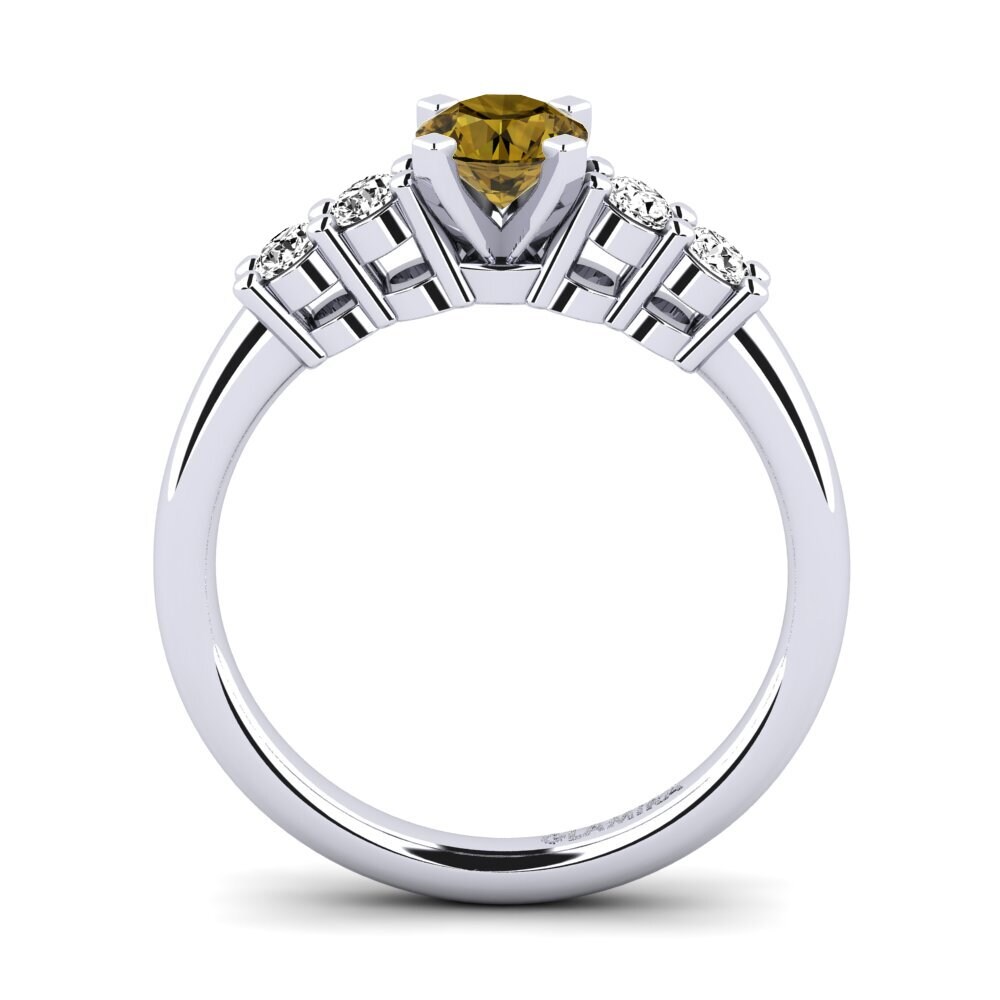 Brown Zircon Engagement Ring Fonda 0.5 crt