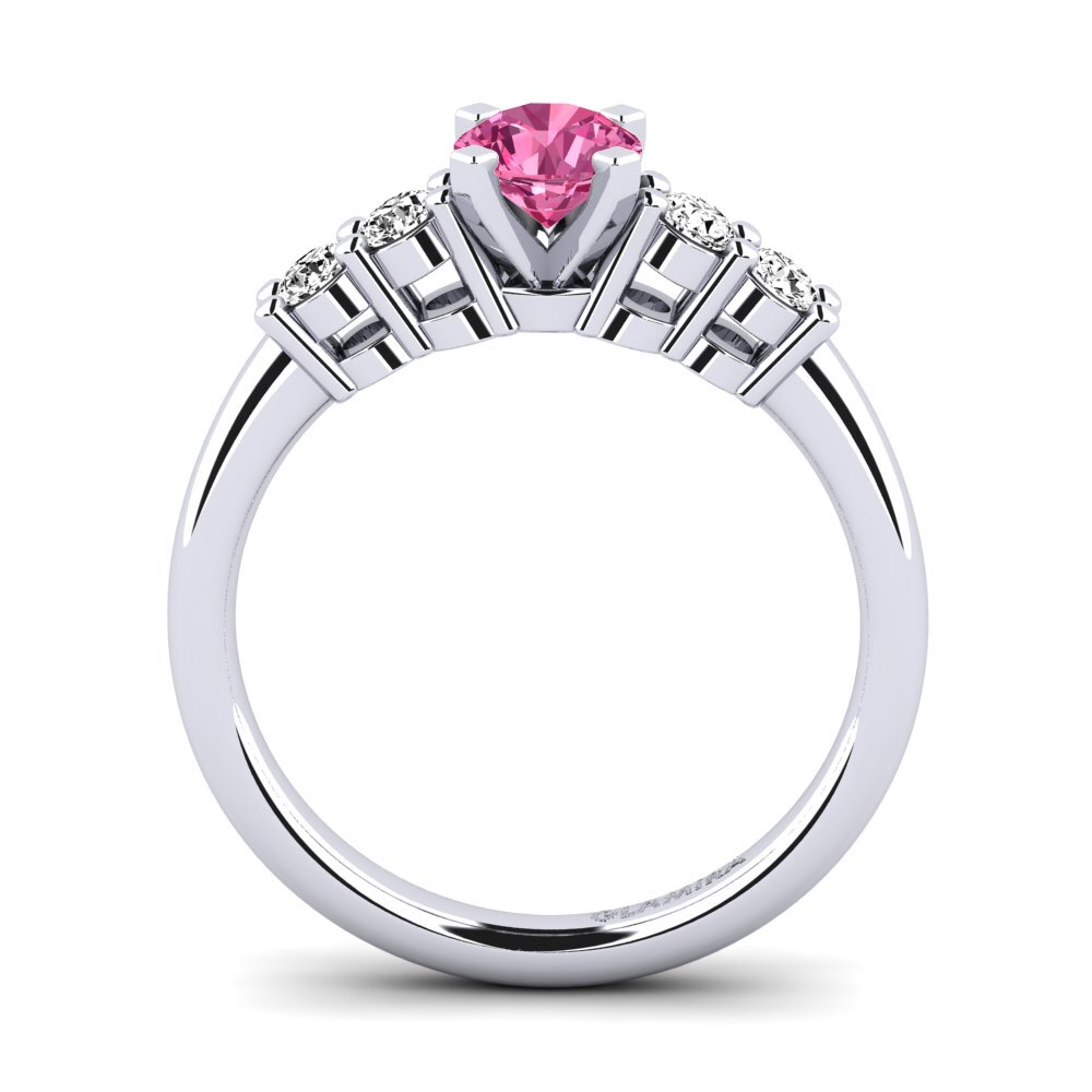 Rosa Turmalin Verlobungsring Fonda 0.5 crt