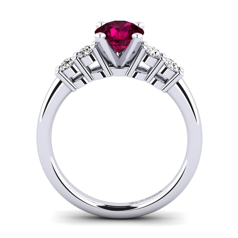 Rhodolite Garnet Engagement Ring Fonda 0.8 crt
