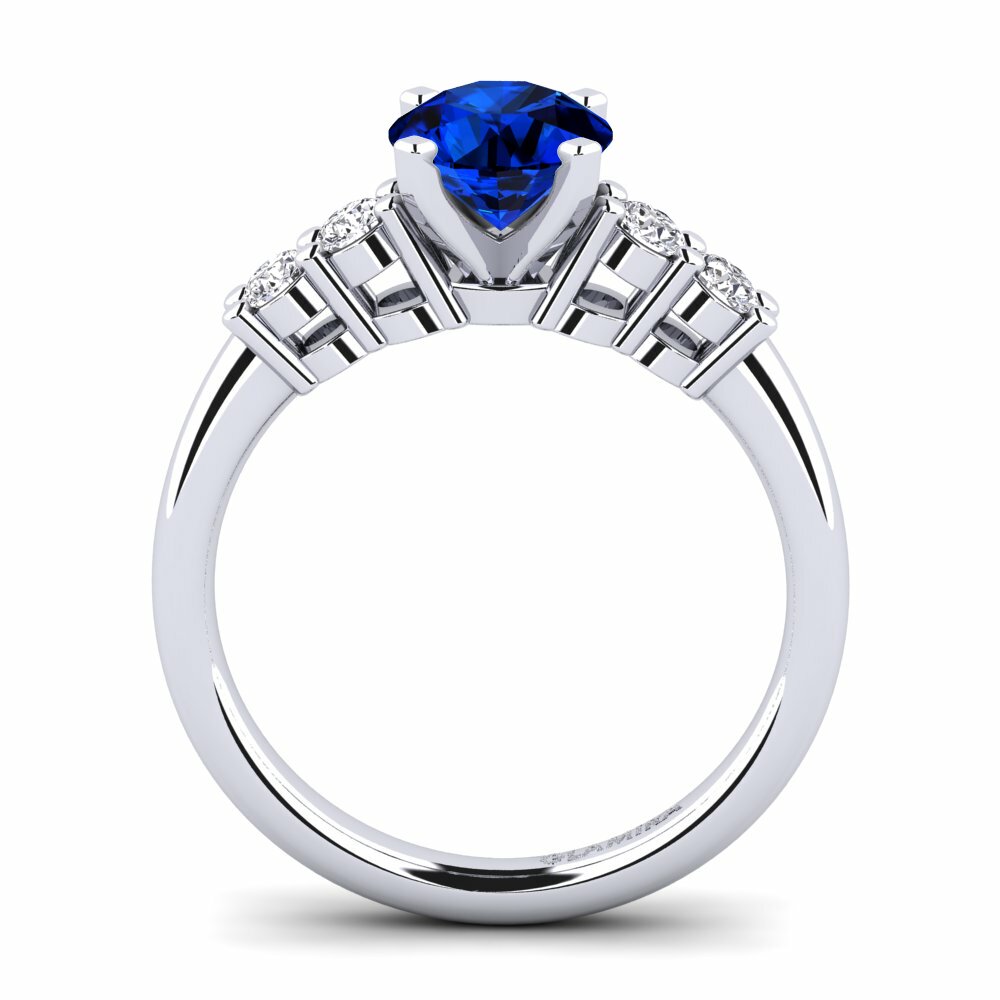 Sapphire (Lab Created) Engagement Ring Fonda 1.0 crt