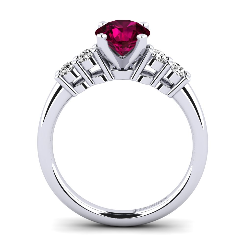 Rhodolite Garnet Engagement Ring Fonda 1.0 crt