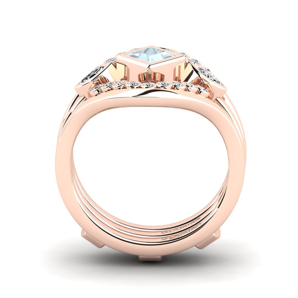 Aquamarine Ring Forphe SET