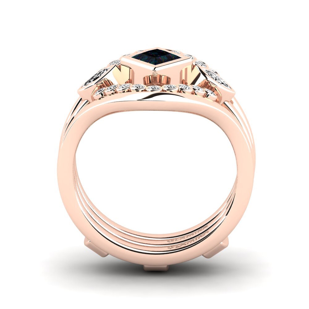 Black Opal Ring Forphe SET