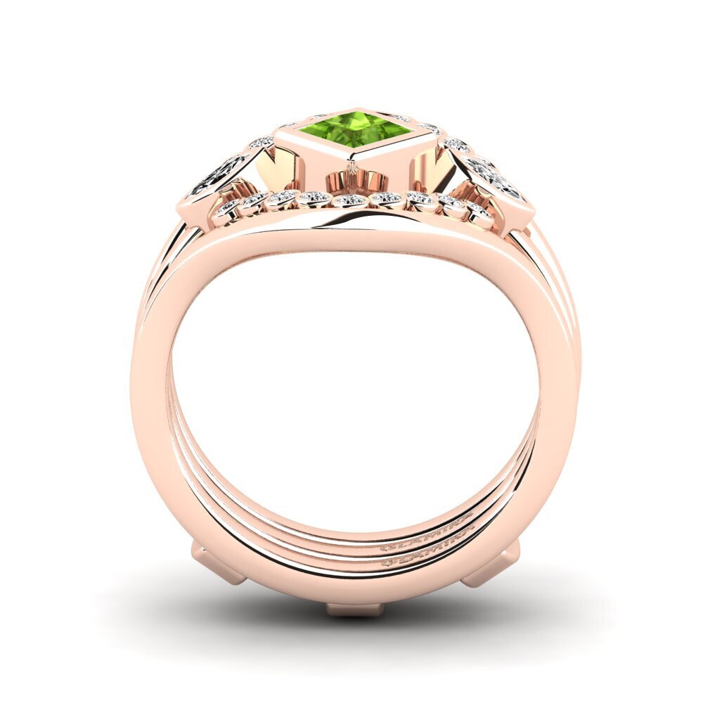 Princesa Peridoto Anillo Forphe SET