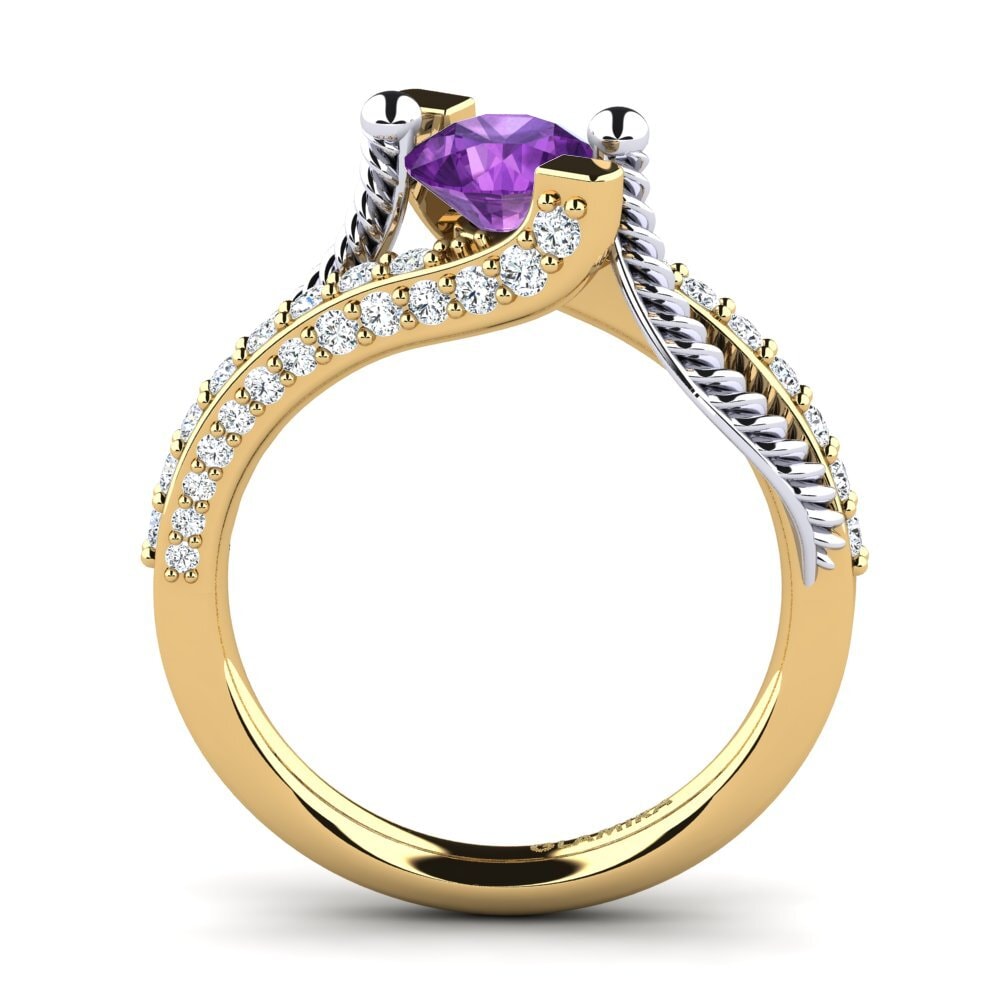 Amethyst Engagement Ring Fraga