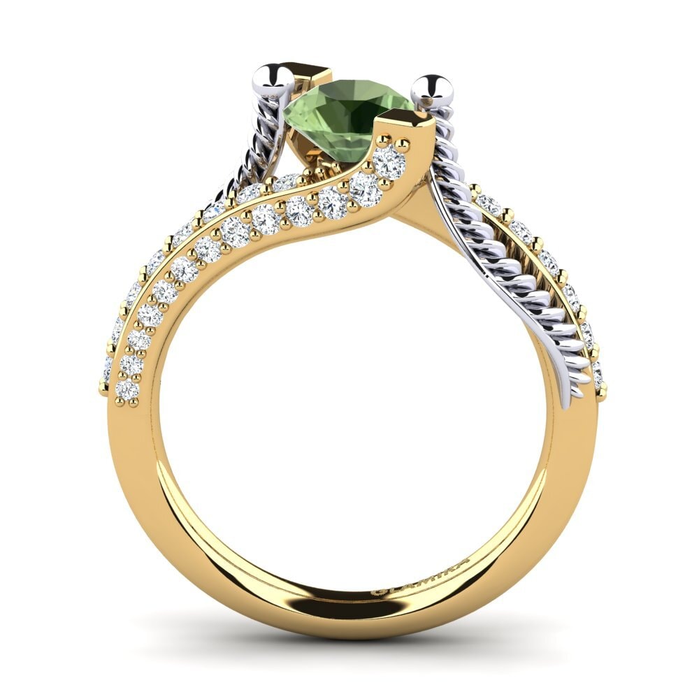 Green Sapphire Engagement Ring Fraga