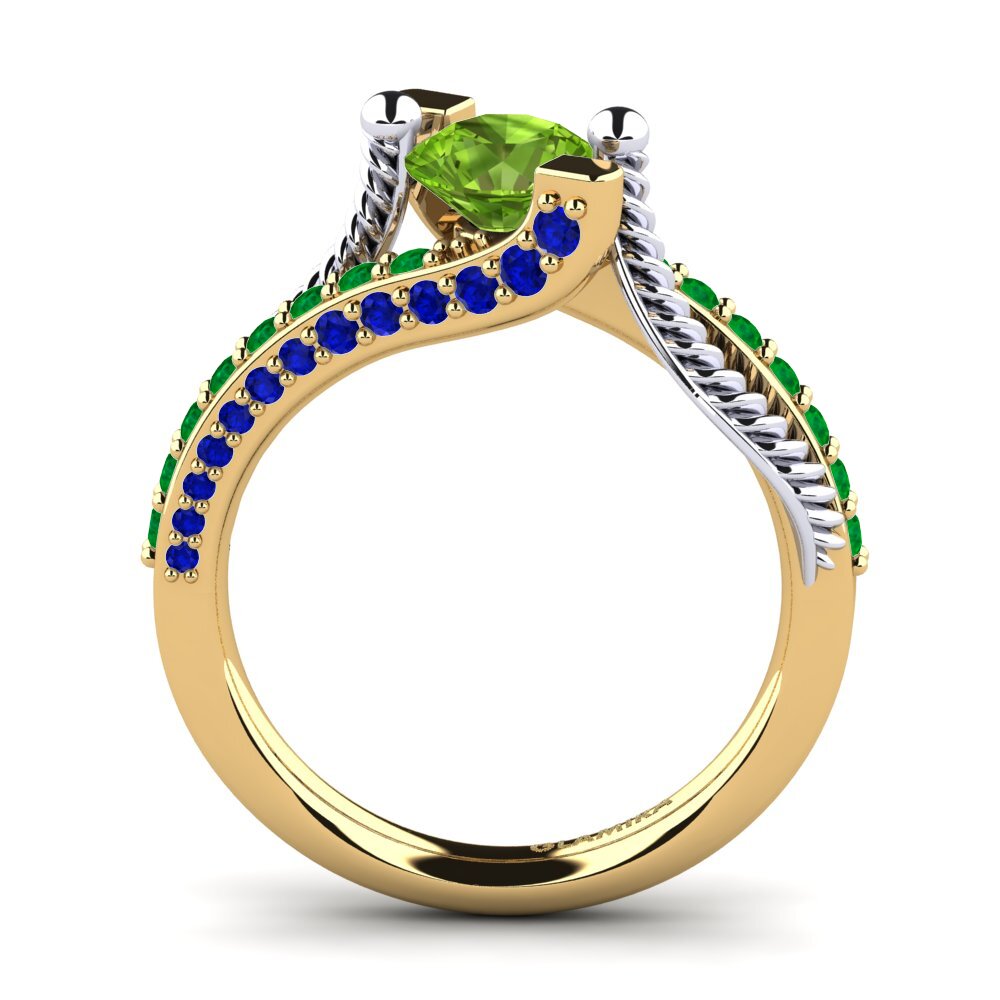 Peridot Engagement Ring Fraga