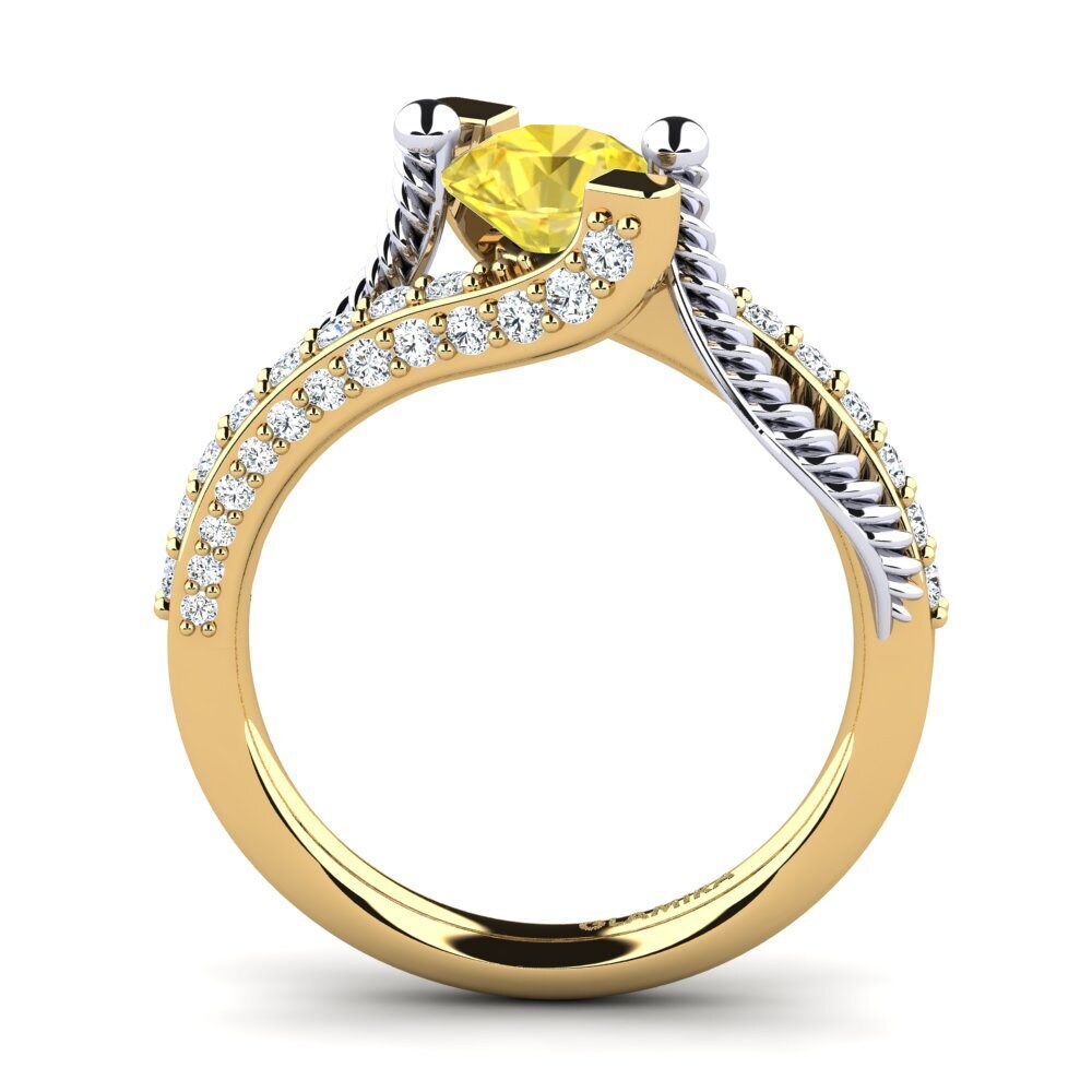Yellow Sapphire Engagement Ring Fraga