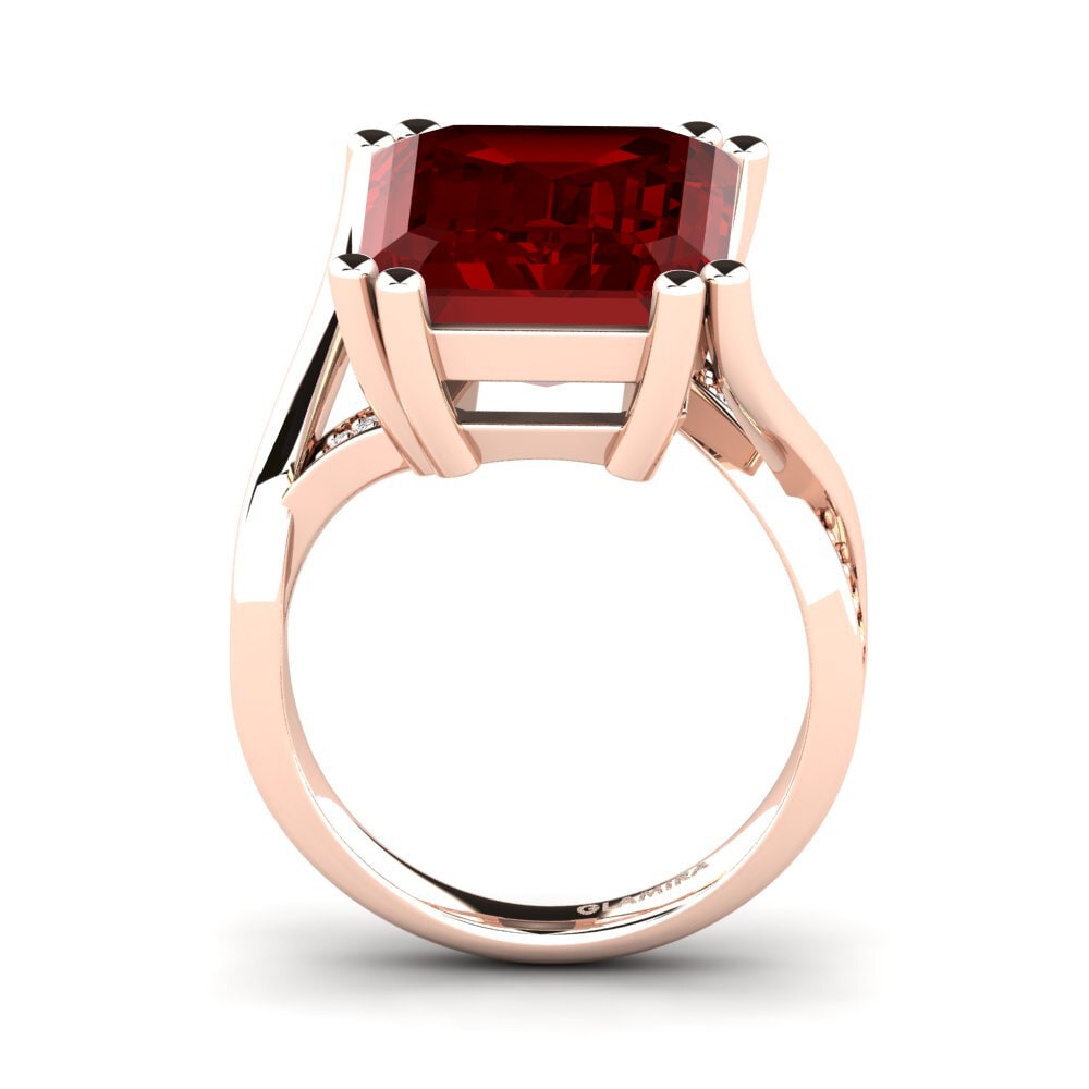 Rubis (créé en laboratoire) Bague Frankie