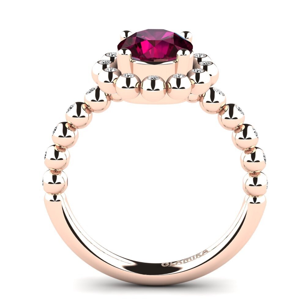 Rhodolite Garnet Engagement Ring Fraude