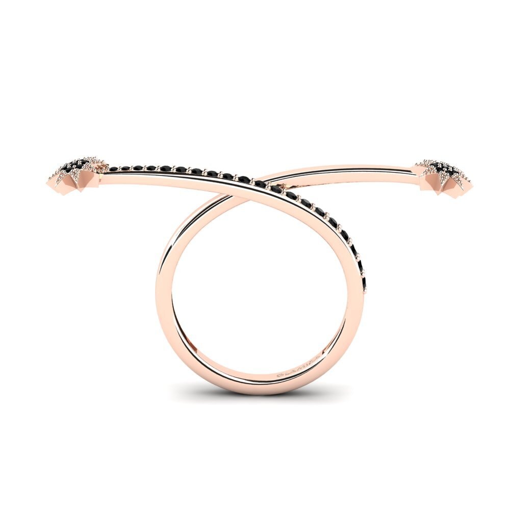 Saphir noir Bague Freestar