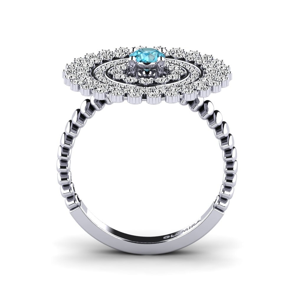 Blauwe zirkoon Ringen Freona