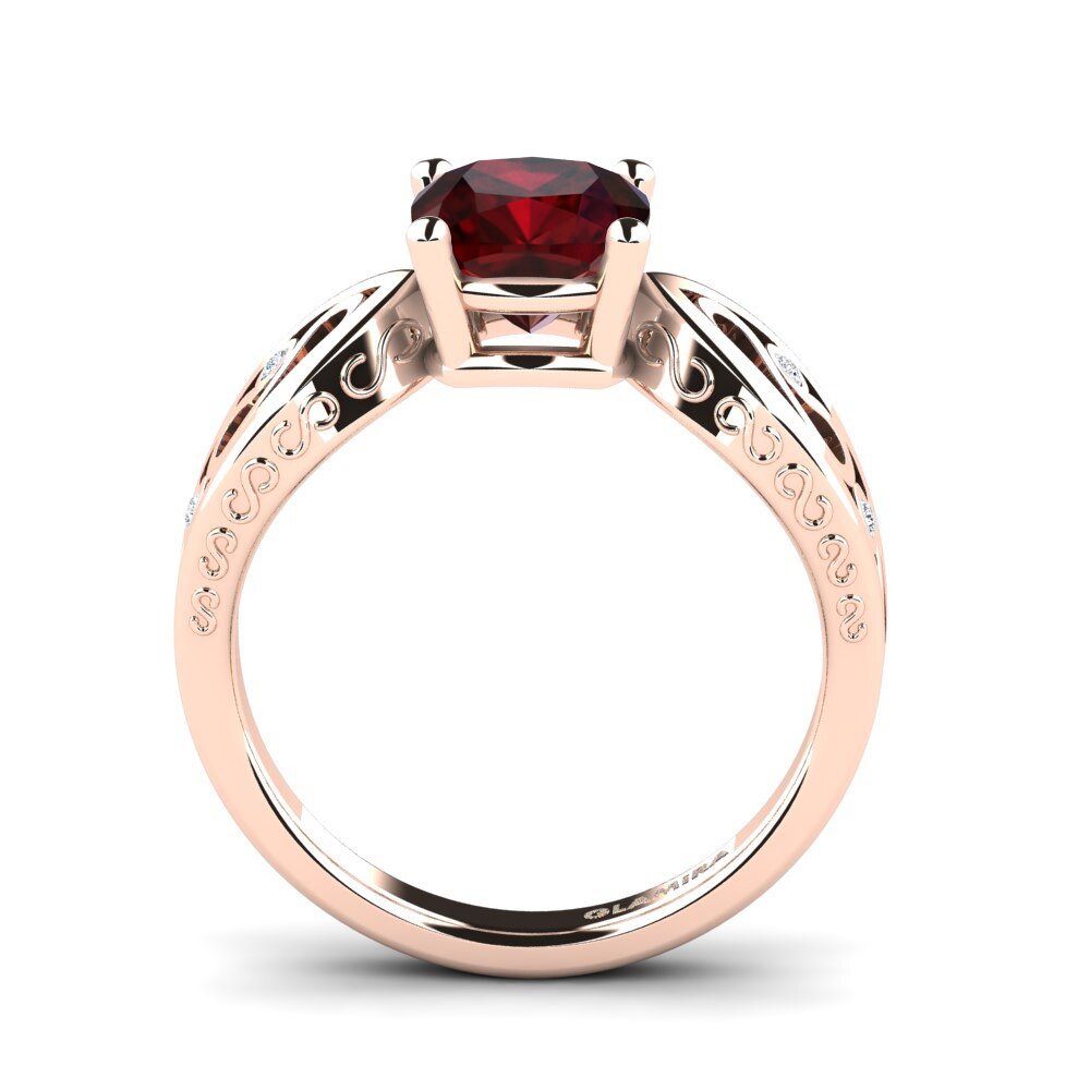 Rotgold 585 Verlobungsringe Fresa