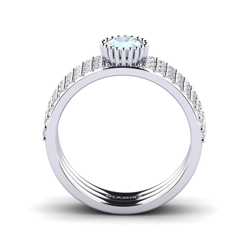 Aquamarine Engagement Ring Fuhtol