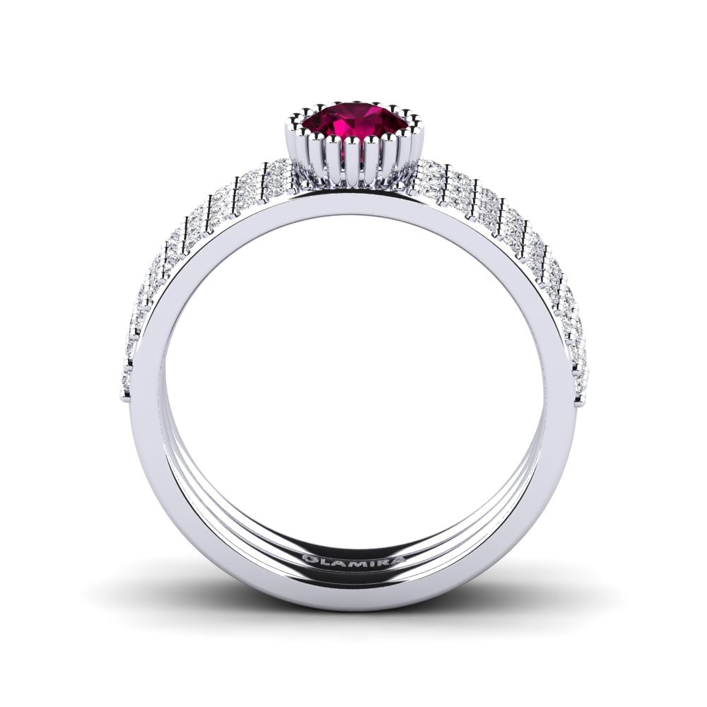 Rhodolite Garnet Engagement Ring Fuhtol