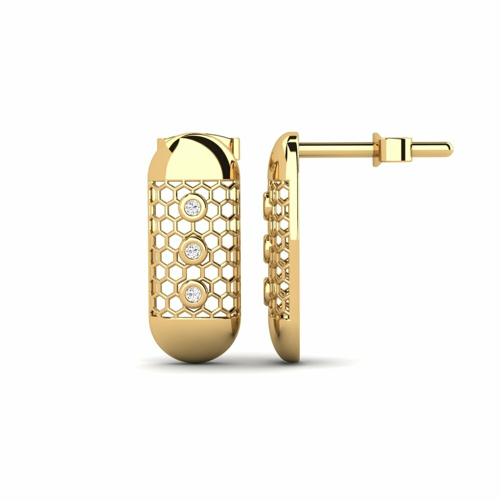 Moissanite Boucle d'oreille femme Fulco