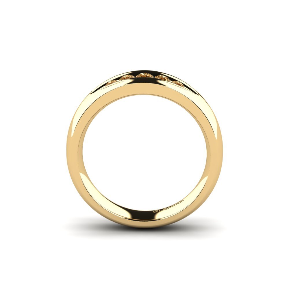 14ct Yellow Gold Brown Diamond Engagement Ring Mary