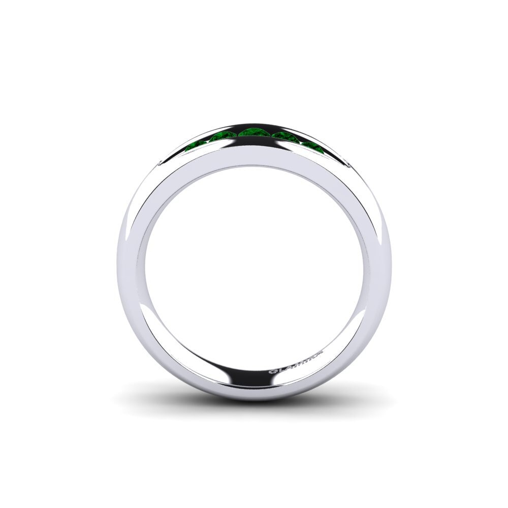 Green Zirconia Engagement Ring Mary