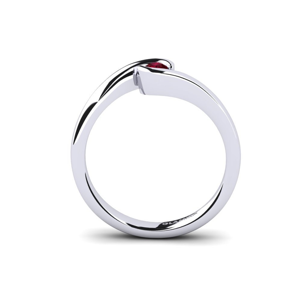 Ruby Engagement Ring Bridal Luxuy 0.1crt