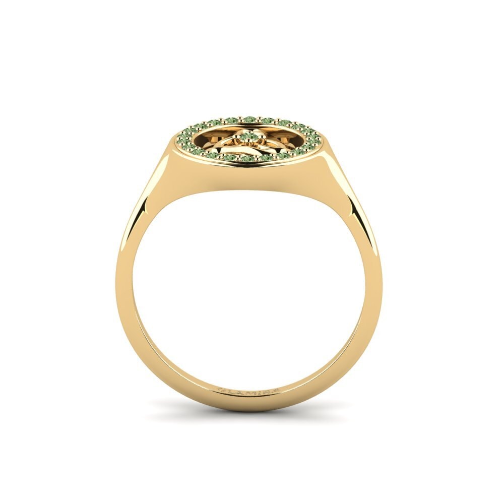 Diamante Verde Anel Gagra