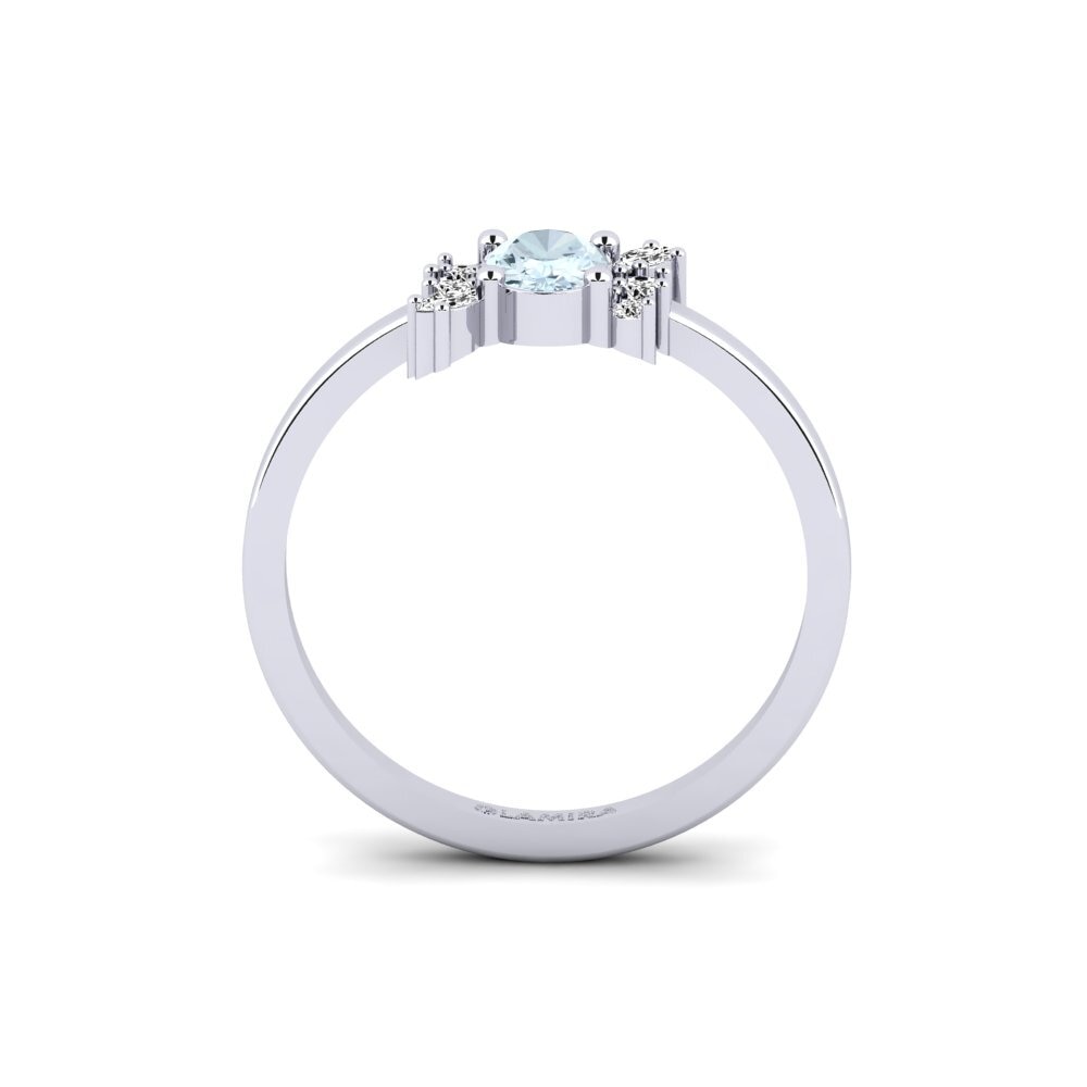 Aguamarina Anillo de compromiso Gaidourosnissi